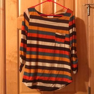 Striped long sleeve shirt